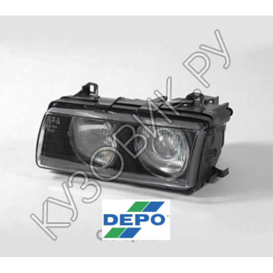 Фара левая BMW E36 (1990-1993) DEPO