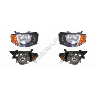 Фары Митсубиси Л200 Mitsubishi L200 4 (2005-2014) комплект 2 штуки левая и правая SAT высокое качество