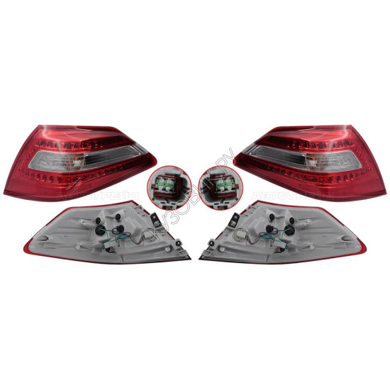 Фонари задние Ниссан Теана Nissan Teana J32 (2008-2012) комплект 2 штуки левый и правый SAT высокое качество