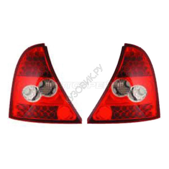 Фонарь задний RENAULT CLIO/SYMBOL 98-01 5D хром диодный тюнинг комплект R+L EAGLE EYES